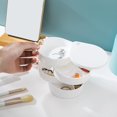 thumbnail image 3 of Jewelry Organizer  Small Jewelry Storage Box Earring Holder for Women  4-Layer Rotating Travel Jewelry Tray Case with Lid for Bracelets Rings Bracelets, 3 of 6