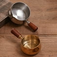 thumbnail image 5 of Stainless Steel Espressos Cups With Wooden Handle Easy to Clean Cookware For Easy Pouring And Multipurpose Use, 5 of 9