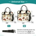 thumbnail image 2 of Ckdifva Strawberries Cakes Mice Cooler Bag Cooler Cooling Tote Lunch Bag Lunch Box Front Pocket with Shoulder Strap, 2 of 6