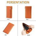 thumbnail image 5 of Egoelife Women Wallet Genuine Leather RFID Blocking Clutch Zipper Credit Card Holder Large Capacity Billfolds Ladies Handbags Coin Pocket, 5 of 7