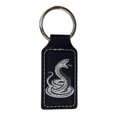 thumbnail image 4 of Keychain - Rectangle - Coiled Snake - Leather, 4 of 4