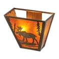 thumbnail image 3 of Meyda Tiffany 158334 Moose 2 Light 12" Tall Wall Sconce - Copper, 3 of 6