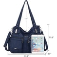 thumbnail image 2 of Purses and Handbags Women Tote Shoulder Top Handle Satchel Hobo Bags Fashion Washed Leather Purse…, 2 of 7
