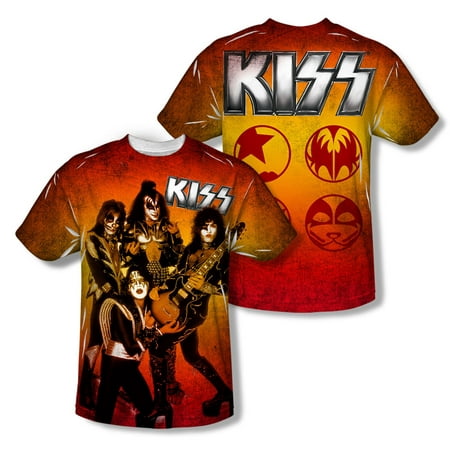 KISS Men's  Fire Pose Sublimation T-shirt
