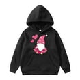 thumbnail image 1 of HNMKIU Sweat à Col Rond pour Enfants Imprimé Saint-Valentin Chandail à Capuchon pour Enfants, 1 of 4