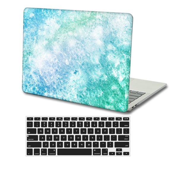 KSK KAISHEK Hard Case Shell Cover Only Compatible Old MacBook Pro 13 inchs( Retina Display, Early 2015/2014/2013/Late 2012) + Black Keyboard Cover Model A1425 or A1502, No USB-C Marble A 301