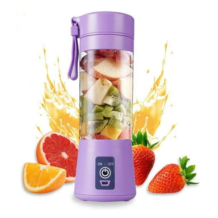 

KQJQS USB Rechargeable Portable Electric Juicer Cup - Compact and Convenient Personal Size Blender - Effortless to Use