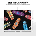 thumbnail image 2 of Skateboard Pattern Retro Large Kitchen Drying Mat 18x24 Inch Ultra Absorbent Dish Drying Mats Foldable Countertop Protector, 2 of 8