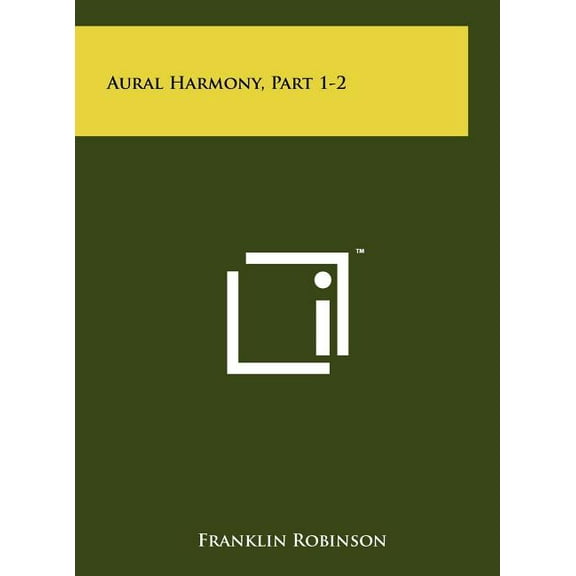 Aural Harmony, Part 1-2 (Hardcover)