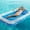 Large - 73''x 49'', variant on Inflatable Adult Pool Lounger Float, GVDV Extra Large Beach Sun Tanning Floaty Raft Sunbathing Water Lounge Floaties Tub, Blow Up River & Lake Suntan Floating Swimming Mattress Mat, Blue
