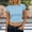 #11Light Blue, variant on Y2k Tees for Women Short Sleeve Polka Dot Shirt Tops Slim Fit Aesthetic Streetwear T Shirt