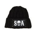 thumbnail image 1 of Sons of Anarchy Cuff Cable SOA Patch Knit Beanie Hat, 1 of 1