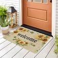 thumbnail image 3 of Sunflower Decoration Welcome Outdoor Door Mat, Home Indoor and Outdoor Decoration Front Door, Welcome Mat, Anti Slip Rubber Backing Floor 17x30 inch, 3 of 6