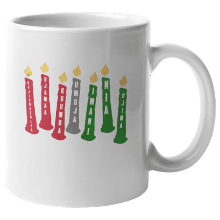 

Nguzo Saba. The 7 Principles. Kwanzaa Celebration Coffee & Tea Gift Mug For African American African Mom Dad Grandma Grandpa Brother Sister Friend Men And Women (11oz)