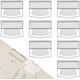 thumbnail image 1 of 14 clips metálicos para páginas de libros, 1,1 x 1,4 pulgadas, de acero inoxidable plateado, retro, marcadores de línea, etiquetas, planificadores, clips de sujeción para papel., 1 of 9