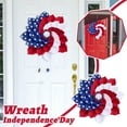 thumbnail image 2 of Big sale Front Door Patriotic Wreath, Fourth Of Wreath And Veterans Day Decorative 3D Wreath, 2 of 5
