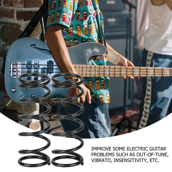 NICEXMAS 17Pcs Black Electric Guitar Spring for Pickup Height Adjustment and Tremolo Arm