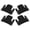 Black, variant on 2Pcs Universals Sectional Sofa interlocks Connector Bracket Metal Hardware Sofa Connection and Fixation Buckles