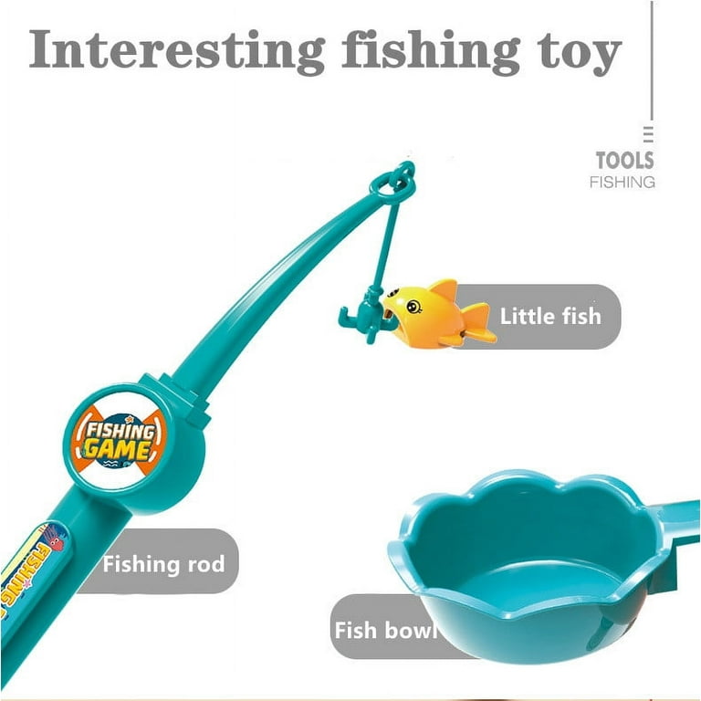 VIVEFOX Fishing Toys, Fishing Game Toys with Slideway, Electronic