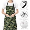 thumbnail image 6 of Lsque Camouflage Shark Waterproof Apron Chef Aprons for Men Heavy Duty Chemical Work Apron Extra Long Grilling Aprons with Adjustable Bib Apron, 6 of 9