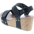 thumbnail image 3 of Pierre Dumas Womens GISELLE-10 Stylish Comfortable Open Toe Low Wedge Adjustable Buckle Design, 3 of 7