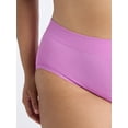 thumbnail image 4 of Joyspun Women's Plus Seamless Hipster Panties, 3-Pack, Sizes 1X-5X, 4 of 7