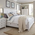 thumbnail image 3 of Bowery Hill Wood White Traditional California King Panel Bed with Storage, 3 of 4