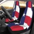thumbnail image 3 of KAKALAD Texas State Flag Car Accessories Seat Covers Set Vehicle Seat Covers Universal Front Seats Protector 2 Pcs, 3 of 9