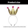 thumbnail image 5 of BQBQERT Shimmering Crowns Hairhoop for and Women Princess Crownpiece for Festival Gatherings and Photography Decors, 5 of 9