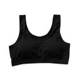 thumbnail image 2 of KkSLirnhs Bra for Girls 10-12 Girl Bras 12-14 Gentle Support Girls' Padded Camisole - Wire-Free & Soft Straps L Black, 2 of 3