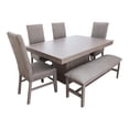 thumbnail image 3 of Comedor 4 sillas y 1 Banca con Mesa Rectangular Gris Camacho, 3 of 3