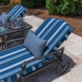 thumbnail image 4 of Casual Cushion Outdoor Lumbar Pillow, Sunbrella Fade & Water Resistant for Patio Furniture & Porch Swings, 19"W x 12"L, 6" thick, Reversible, Cast Ocean, 4 of 5
