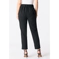 thumbnail image 2 of Roaman's Women's Plus Size Bi-Stretch Straight Leg Pull On Ankle Pant, 2 of 4