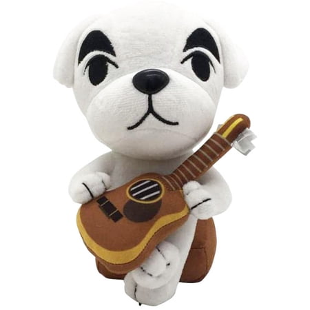 8" K.K. Slider - Animal Crossing New Leaf Musician Guitar White Dog Plushie Toy Stuffed Animal Plush Doll