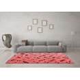 thumbnail image 3 of Ahgly Company Indoor Square Abstract Red Modern Area Rugs, 8' Square, 3 of 4