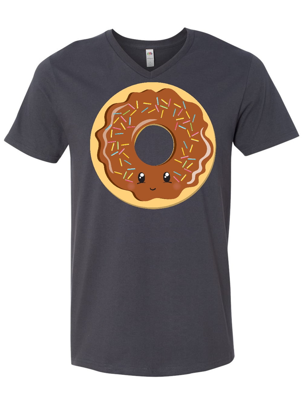 INKtastic Chocolate Donut Men's VNeck TShirt