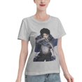 thumbnail image 2 of Women's Basic Short Sleeve T-Shirt Attacking Giant Levi Ackerman, 2 of 6