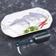 thumbnail image 4 of Cepillo descamador de pescado que elimina fácilmente los ralladores de piel de pescado con dientes de sierra de acero inoxidable Negro, 4 of 8