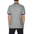 thumbnail image 2 of DryBlend Ringer T-Shirt, M, White/Navy, 2 of 3