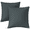Gray, variant on 18"x18" Throw Pillow Inserts, Set of 2 Square Pillows Premium Down Alternative Pillow Inserts Decorative Pillow Stuffer for Sofa, Couch, Black