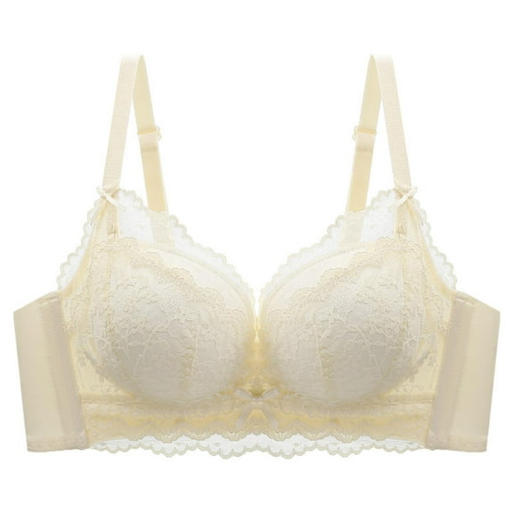 XuJwPNcy Bras for Women Full Coverage No Underwire Bras Plus Size Lifting Lace Bra for Ladies Comfy Push up Bras