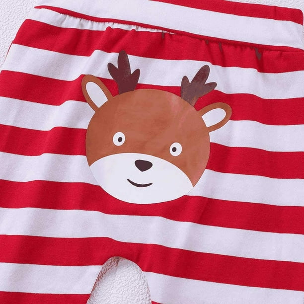 My 1st Christmas Baby Boy Outfits Romper Bodysuit Santa Pants with Hat Christmas Clothes Set red r 12 18M Walmart