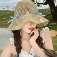 thumbnail image 6 of SikaFu Ruiqi French Elegant Instagram Korean Sweet And Cute Big Eaves Sunshade Straw Hat Beach Vacation Hat Women's Summer, 6 of 9