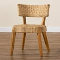 thumbnail image 4 of bali & pari Sabit Bohemian Seagrass and Mahogany Wood Dining Chair, 4 of 11