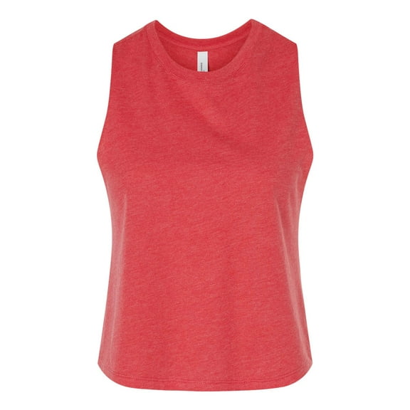 BELLA CANVAS - Women's Racerback Crop Tank - 6682 - Heather Red - Size: L