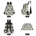 thumbnail image 4 of FORMRS Mini Backpack Purse for Women Quilted Travel Daypack Casual Shoulder Bag, Sage Green Flower Pattern, 4 of 7