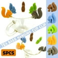 thumbnail image 1 of Xihbxyly Liquidación de verano Juego de 5 marcadores, tazas colgantes, ardillas, té, utensilios de cocina., 1 of 7
