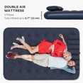 thumbnail image 4 of Outsunny Matelas Gonflable Double avec 2 Oreillers, Lit d'Air Jumeau, Bleu, 4 of 10
