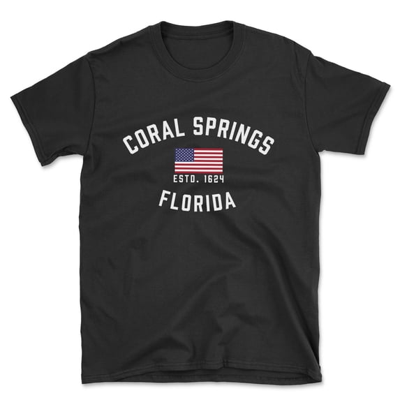 Coral Springs Florida Patriot Men's Cotton T-Shirt