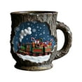 thumbnail image 3 of Best Sellers karymi Christmas Ceramic Mug Holiday Theme Cup 15oz Capacity Festive Design with Santa Pattern Microwave Safe Kids Christmas Gifts The Big Save New & Trending, 3 of 5